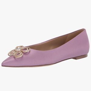 Sam Edelman Women's Wanda Tour Pointed-Toe Flats - Lilac Haze Size:9 NWOB